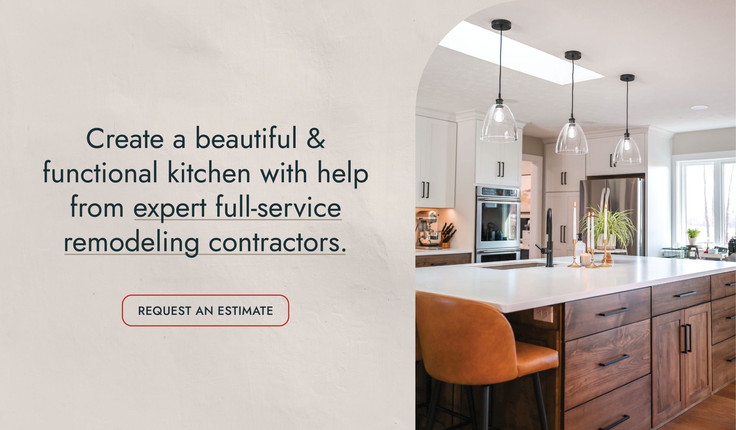 Create a beautiful & functional kitchen with help from expert full-service remodeling contractors.