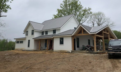 Hidden fastener metal roofing