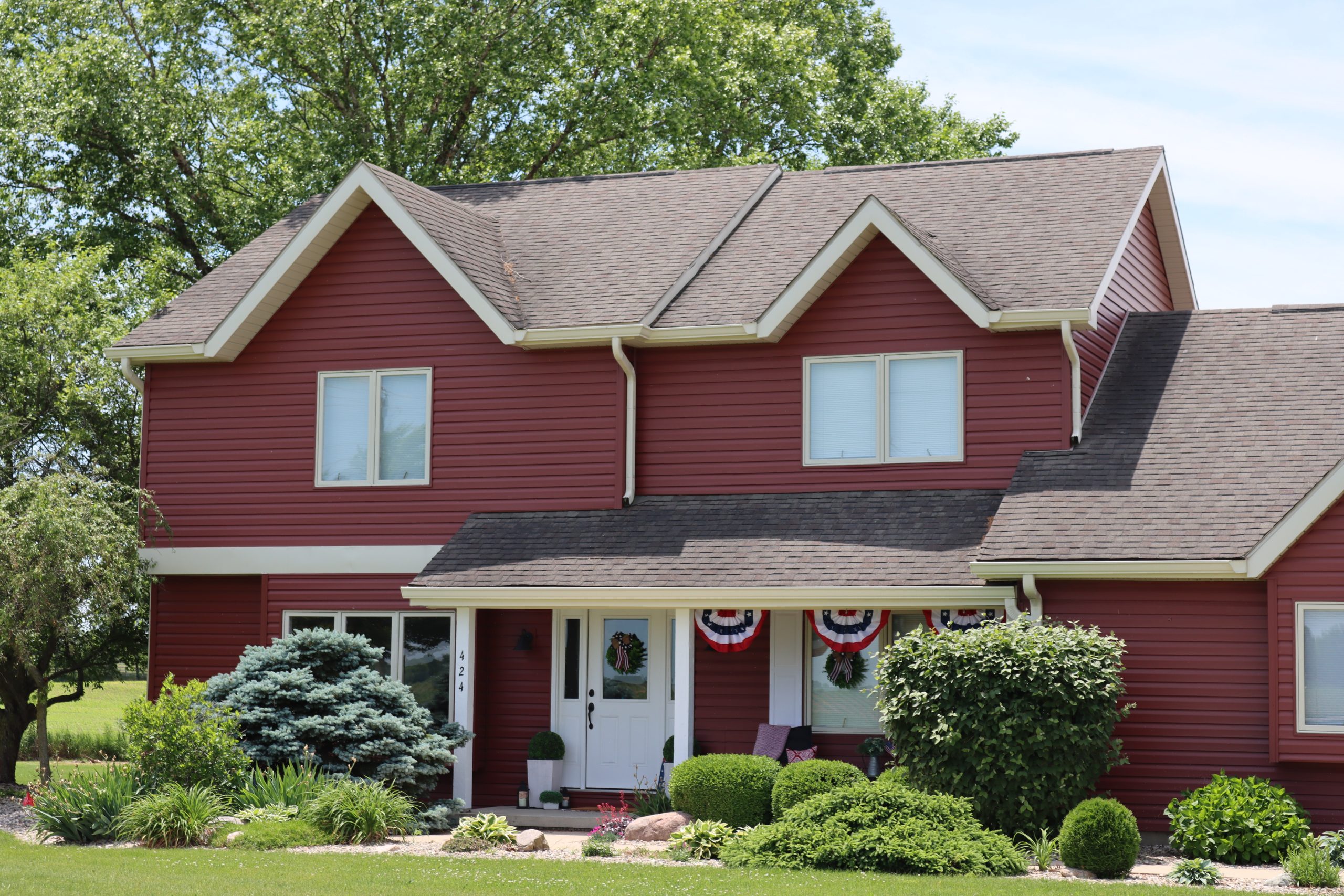 Home in Lafayette, Indiana with fresh coat of paint